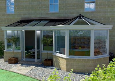 P Shaped conservatory
